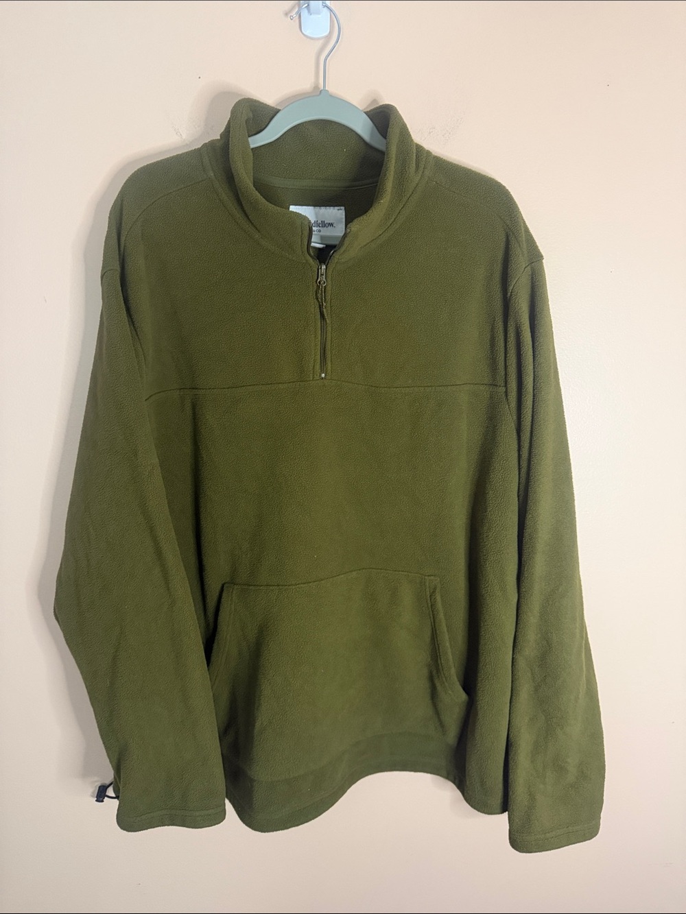 Goodfellow & Co Olive Green Half-Zip Fleece Pullover